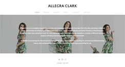 Desktop Screenshot of allegraclark.com